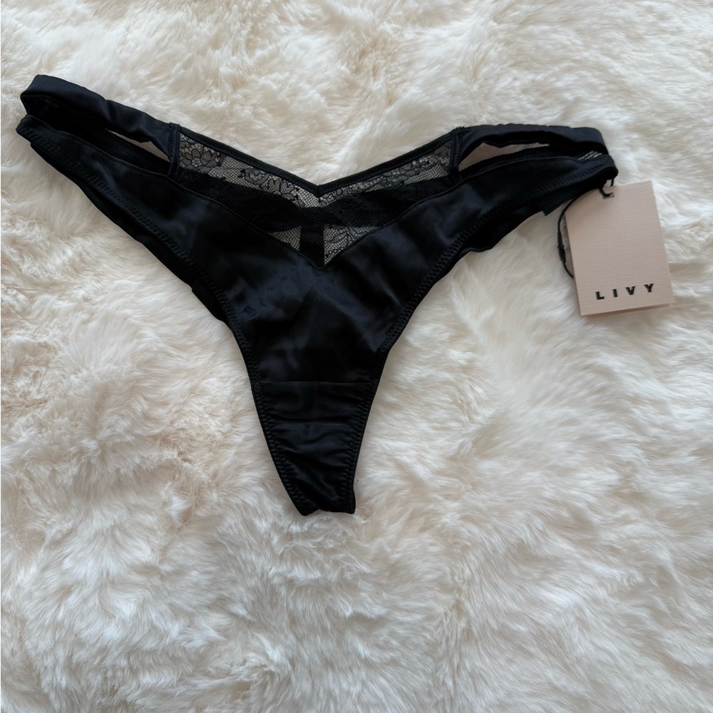 Black Lace Livy Tanga Panty